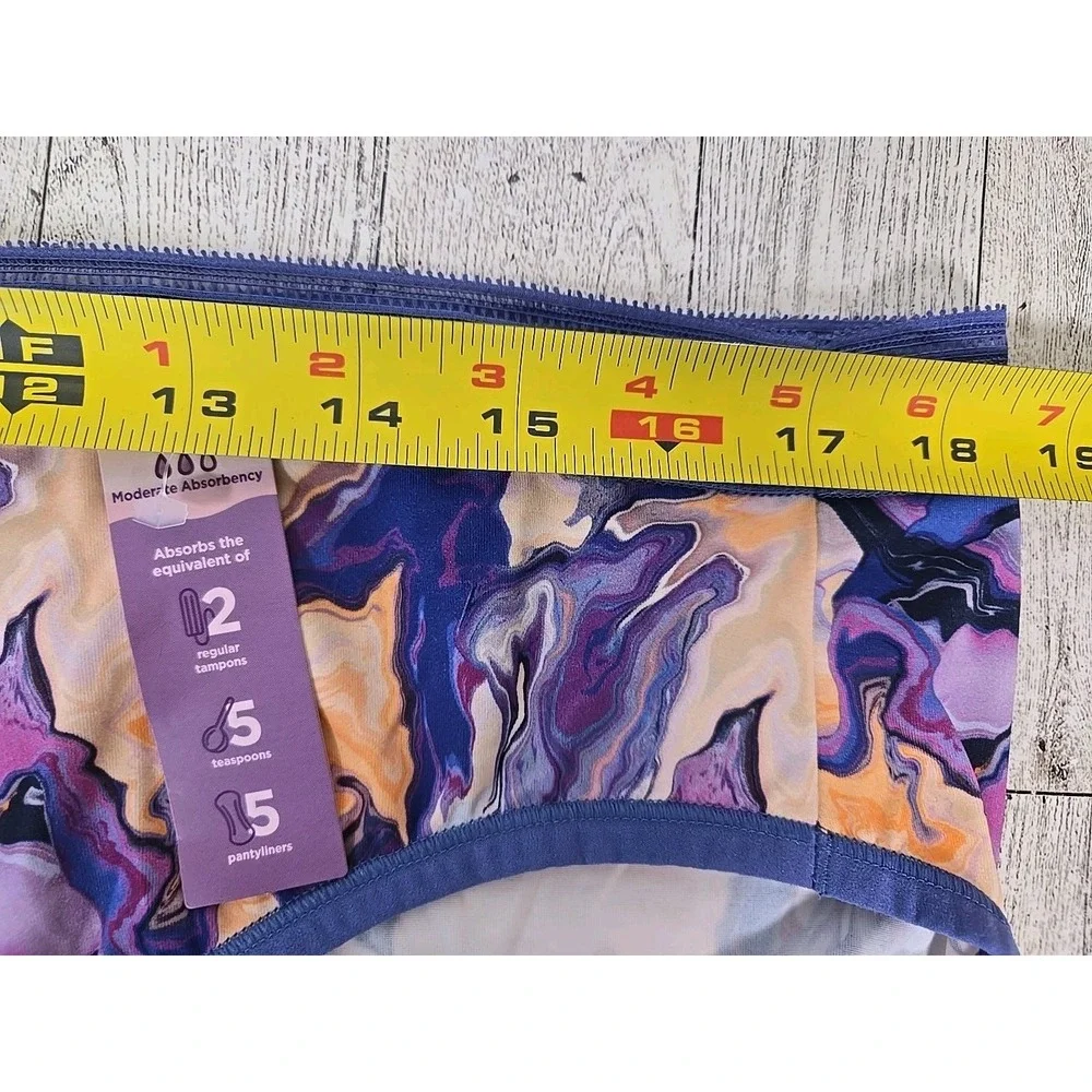 Jockey Period Underwear Bikini 4XL Mod Absorbency Microfiber Stretch Worry Free
